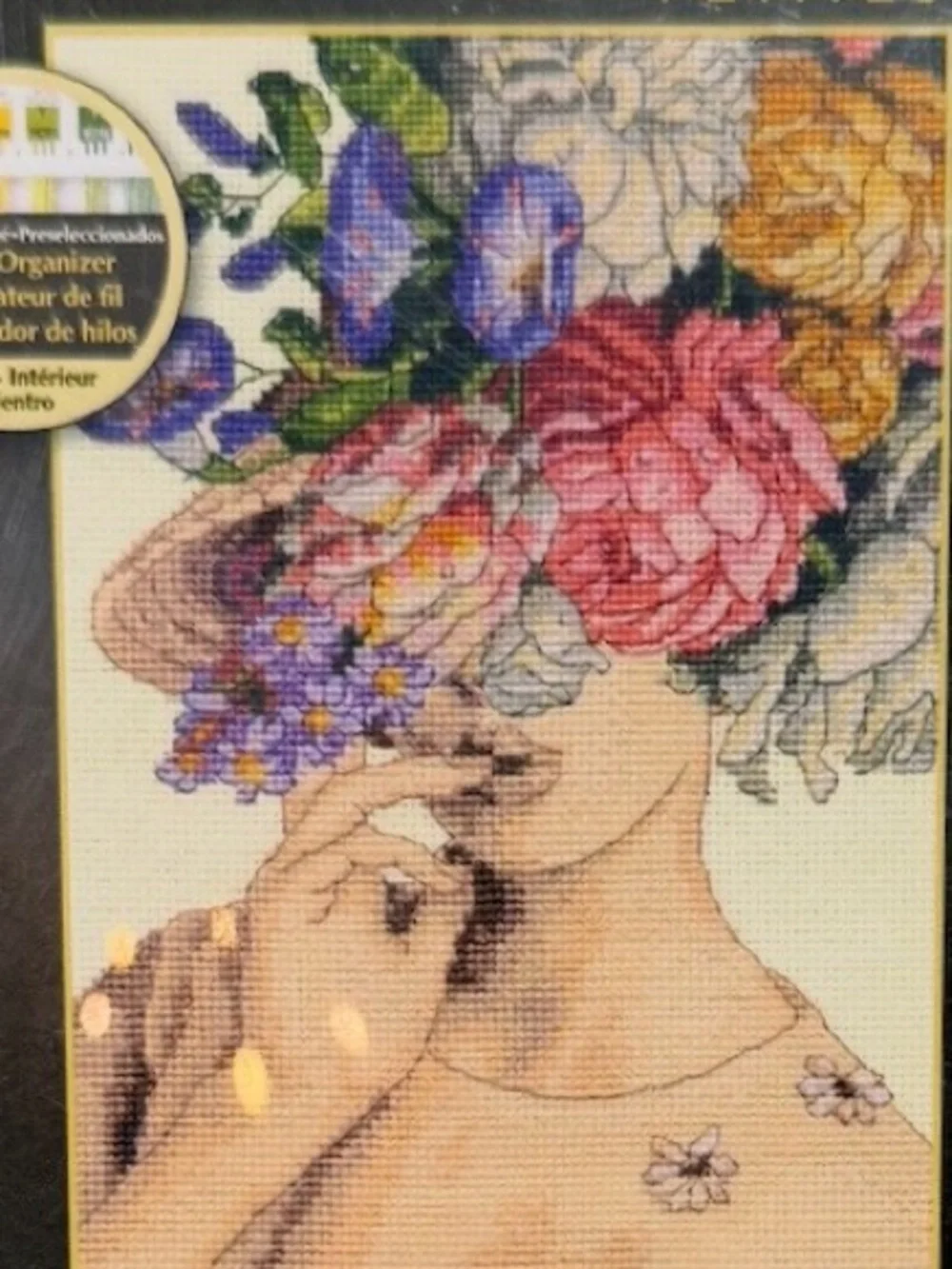 Dimensions Petite Gold Collection Crosstitch Kit Garden Lady Wild Apple Designs